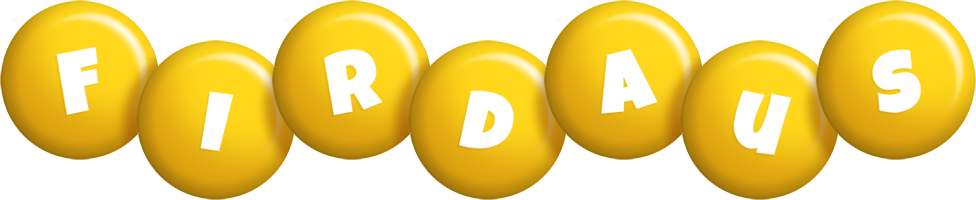 Firdaus candy-yellow logo