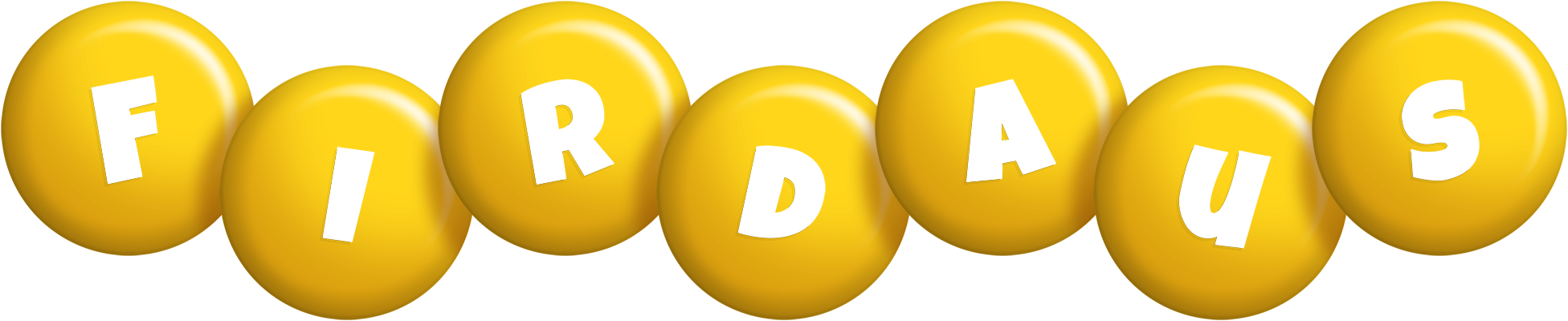 Firdaus candy-yellow logo