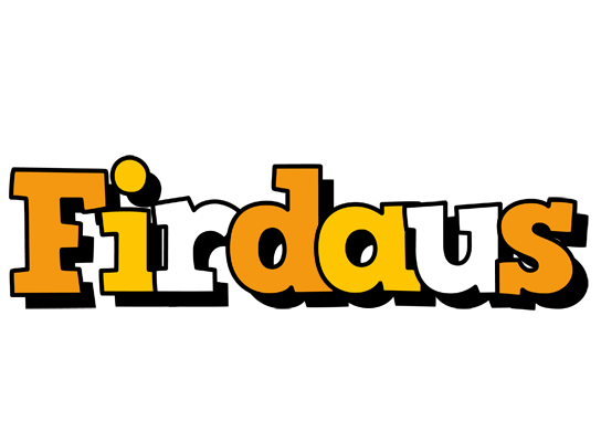 Firdaus cartoon logo