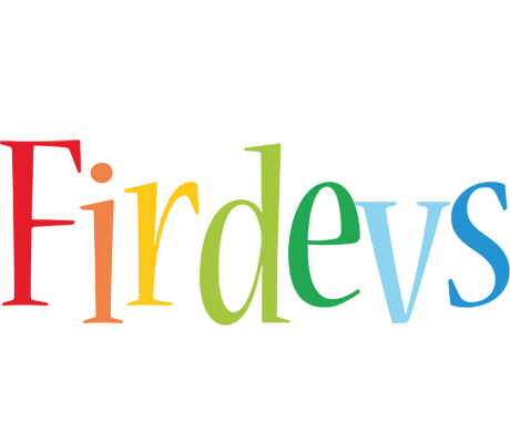 Firdevs birthday logo
