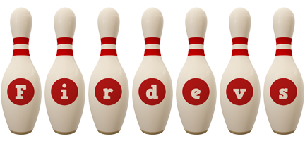 Firdevs bowling-pin logo