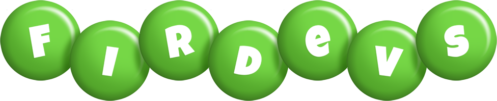 Firdevs candy-green logo