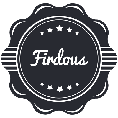 Firdous badge logo