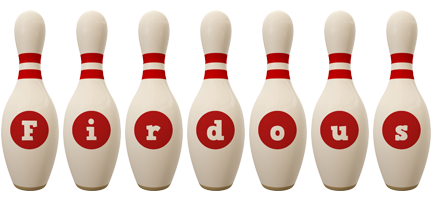 Firdous bowling-pin logo