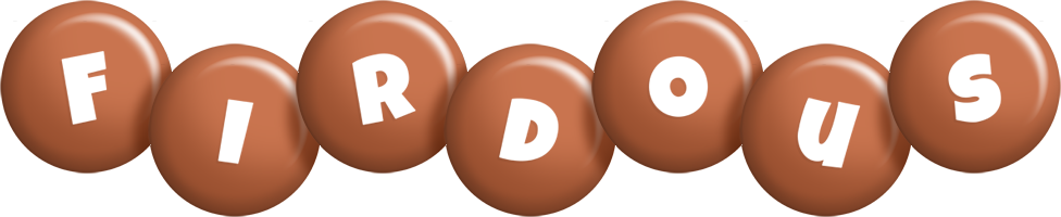 Firdous candy-brown logo