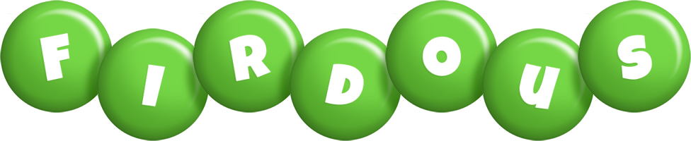 Firdous candy-green logo