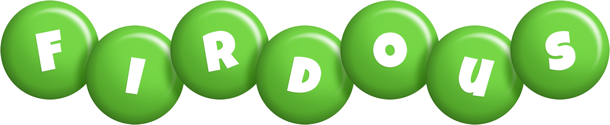 Firdous candy-green logo