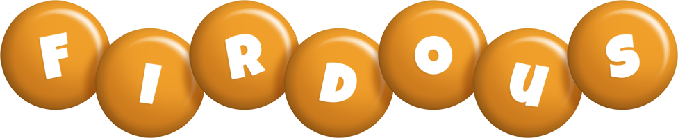 Firdous candy-orange logo