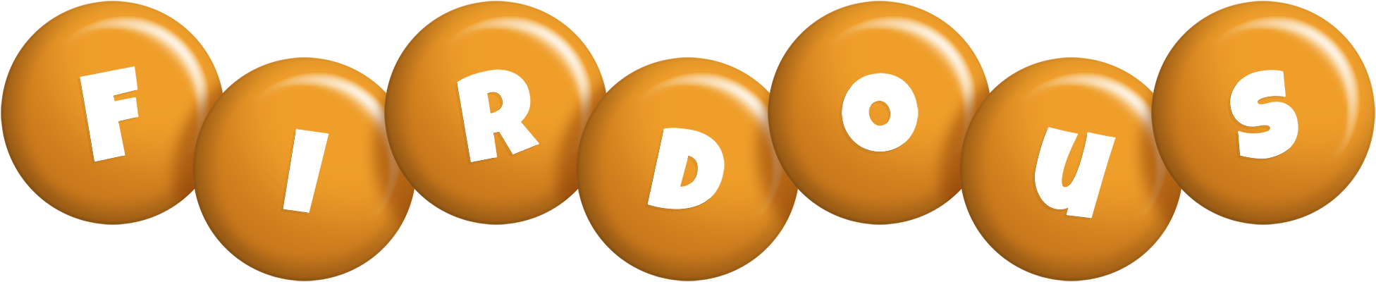 Firdous candy-orange logo