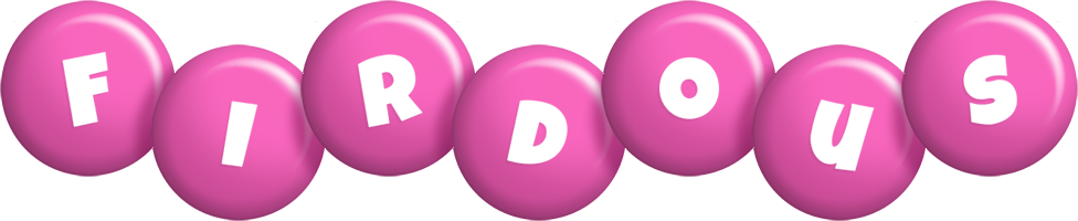 Firdous candy-pink logo