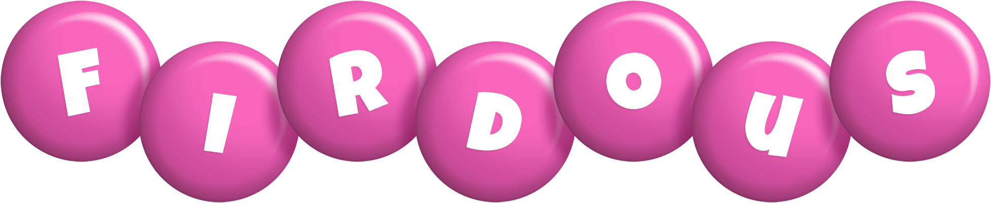 Firdous candy-pink logo