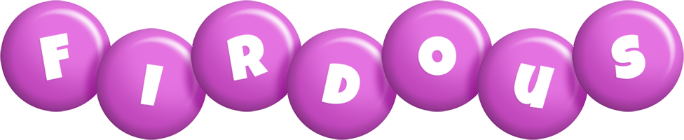 Firdous candy-purple logo