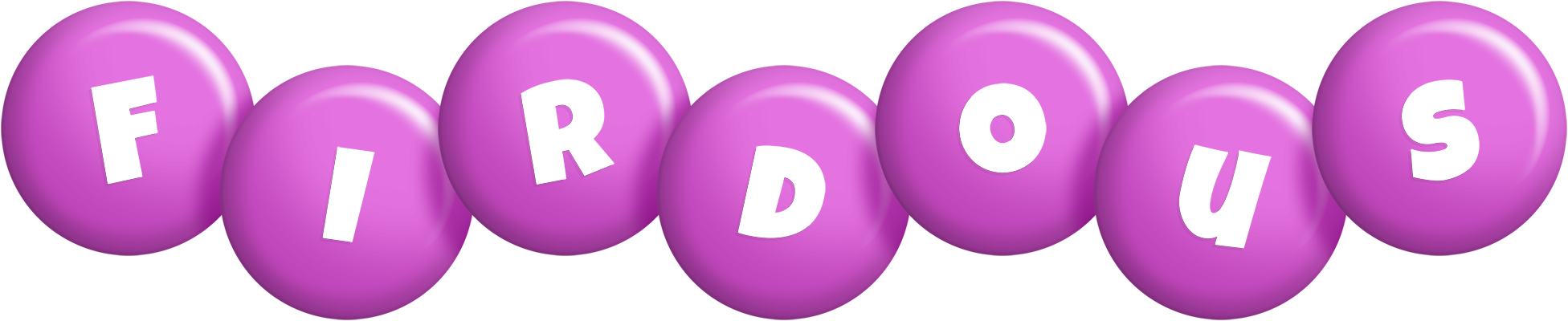 Firdous candy-purple logo
