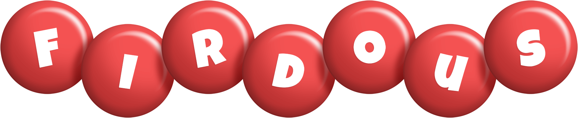 Firdous candy-red logo