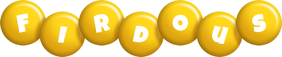 Firdous candy-yellow logo