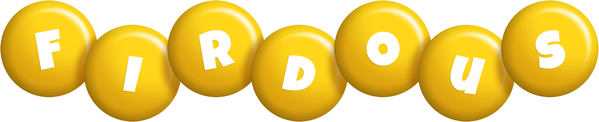 Firdous candy-yellow logo