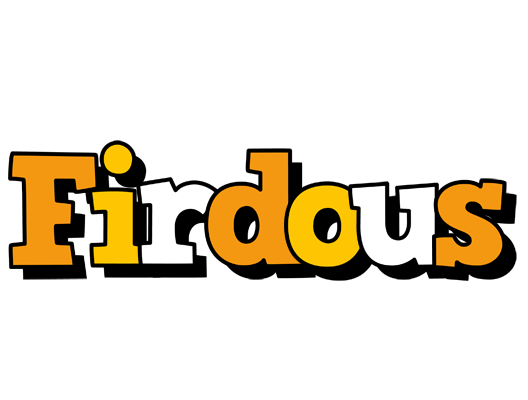 Firdous cartoon logo