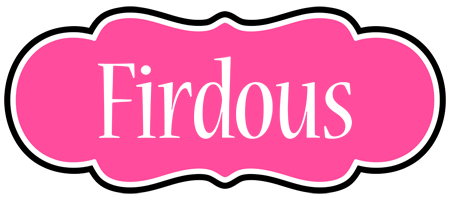 Firdous invitation logo