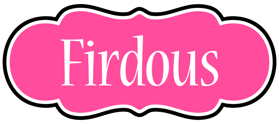 Firdous invitation logo