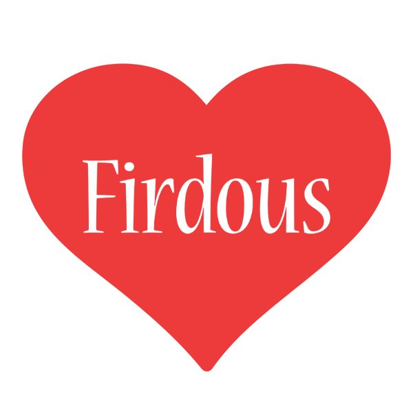 Firdous love logo