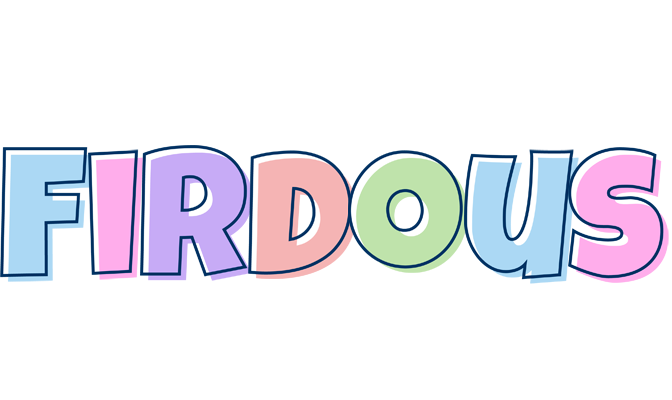 Firdous pastel logo