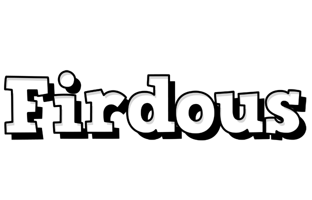 Firdous snowing logo