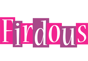Firdous whine logo