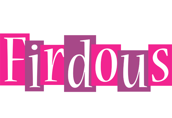 Firdous whine logo