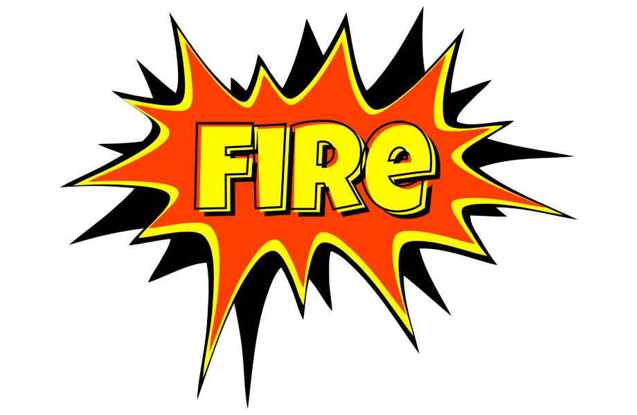 Fire bazinga logo