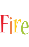 Fire birthday logo
