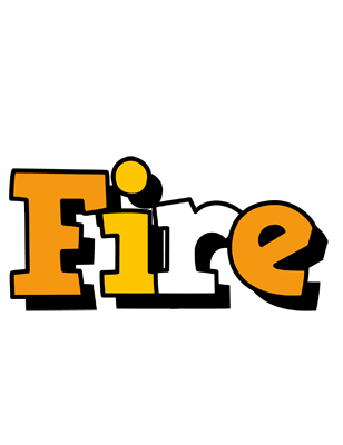 Fire cartoon logo