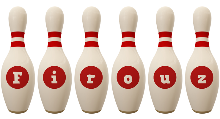 Firouz bowling-pin logo