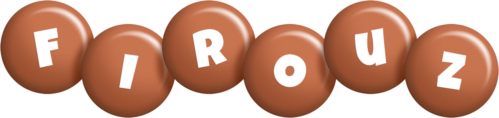 Firouz candy-brown logo
