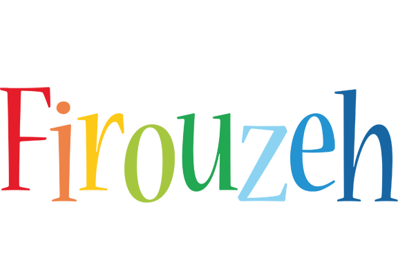 Firouzeh birthday logo