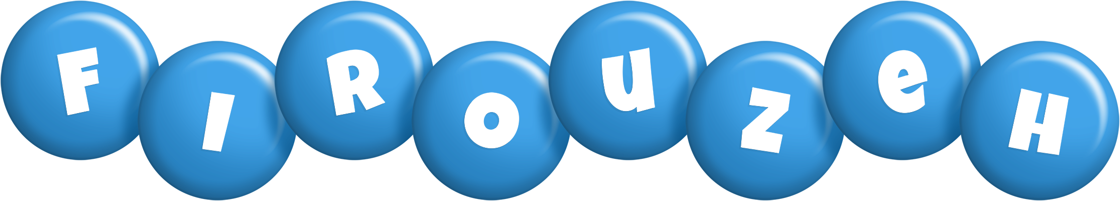Firouzeh candy-blue logo