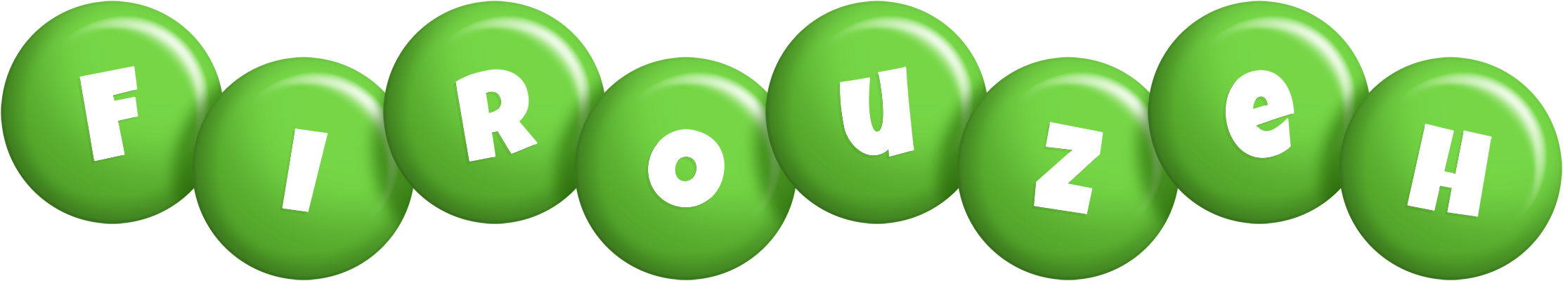 Firouzeh candy-green logo