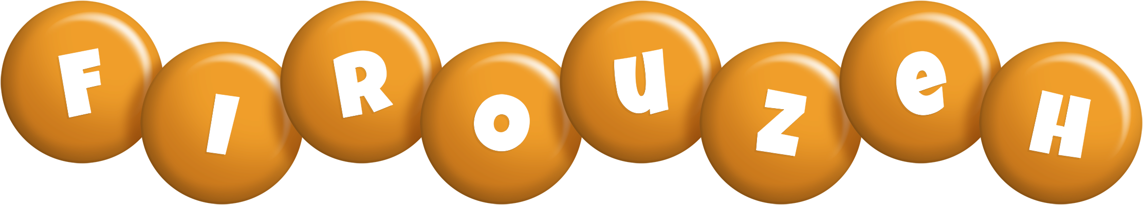 Firouzeh candy-orange logo