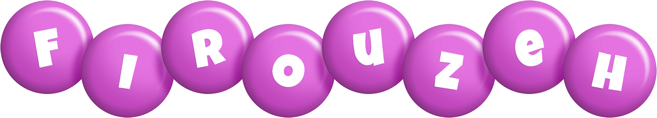 Firouzeh candy-purple logo