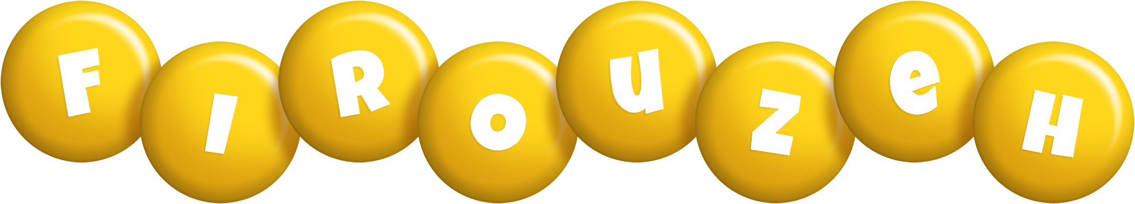 Firouzeh candy-yellow logo
