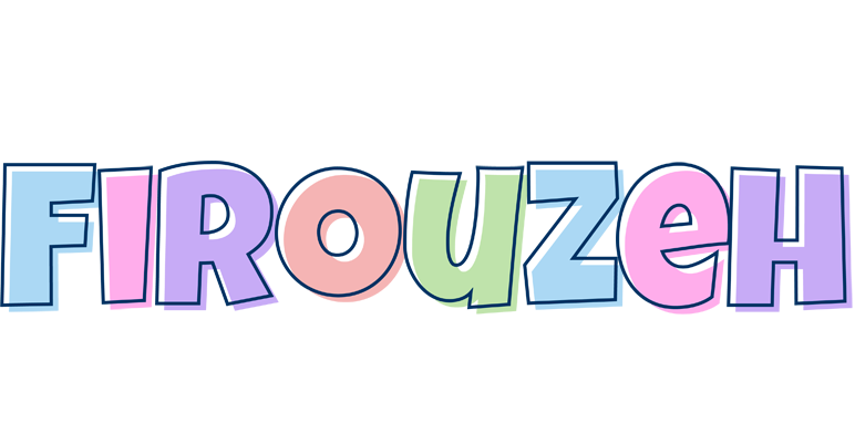 Firouzeh pastel logo