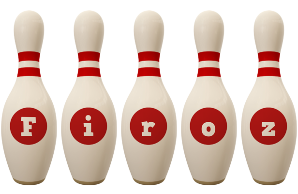 Firoz bowling-pin logo