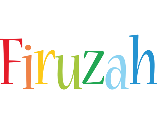 Firuzah birthday logo