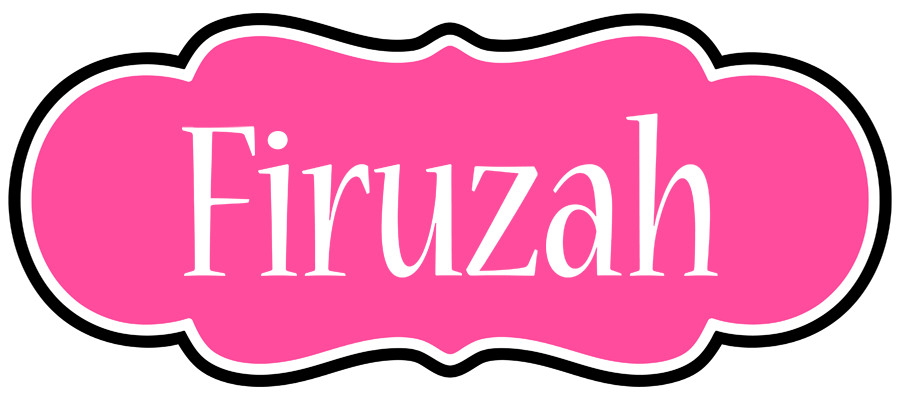 Firuzah invitation logo