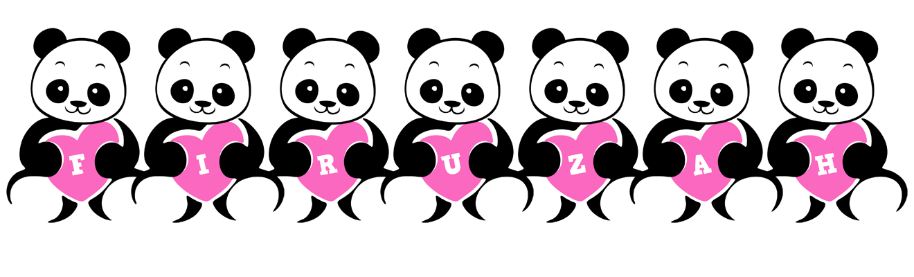 Firuzah love-panda logo