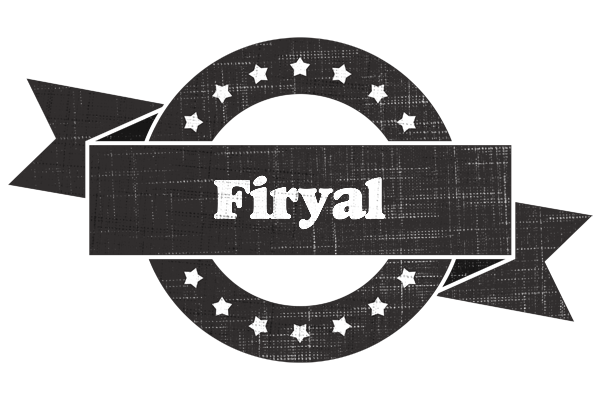 Firyal grunge logo
