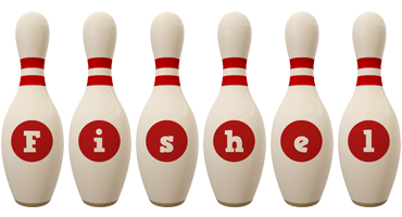 Fishel bowling-pin logo