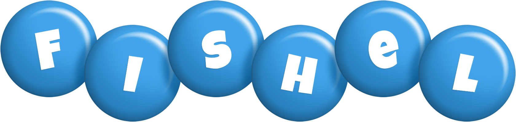 Fishel candy-blue logo