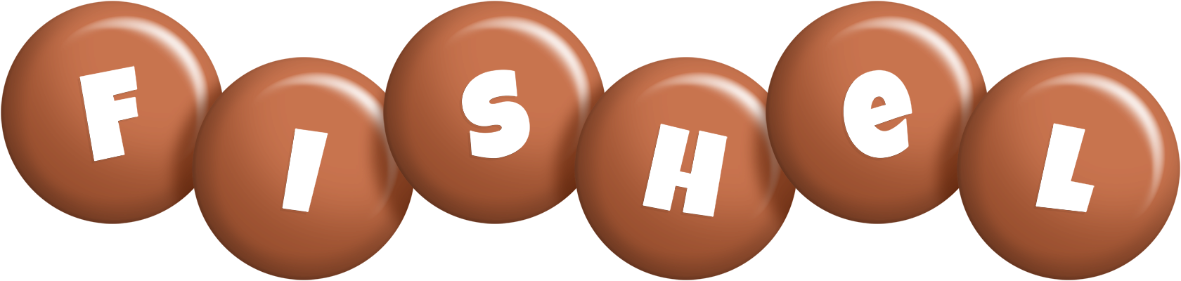 Fishel candy-brown logo