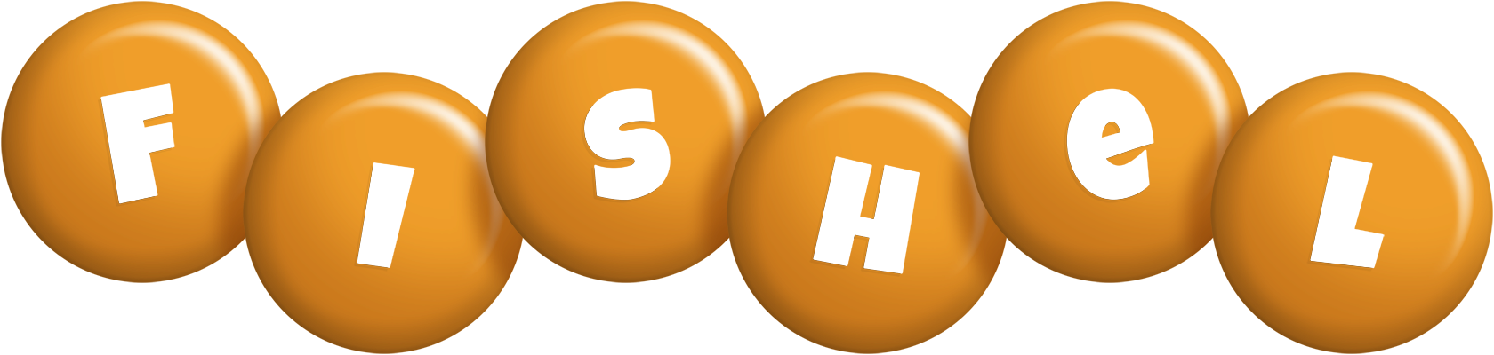 Fishel candy-orange logo