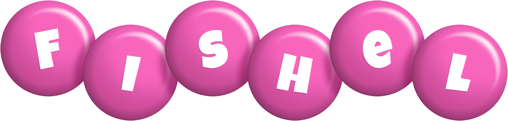 Fishel candy-pink logo